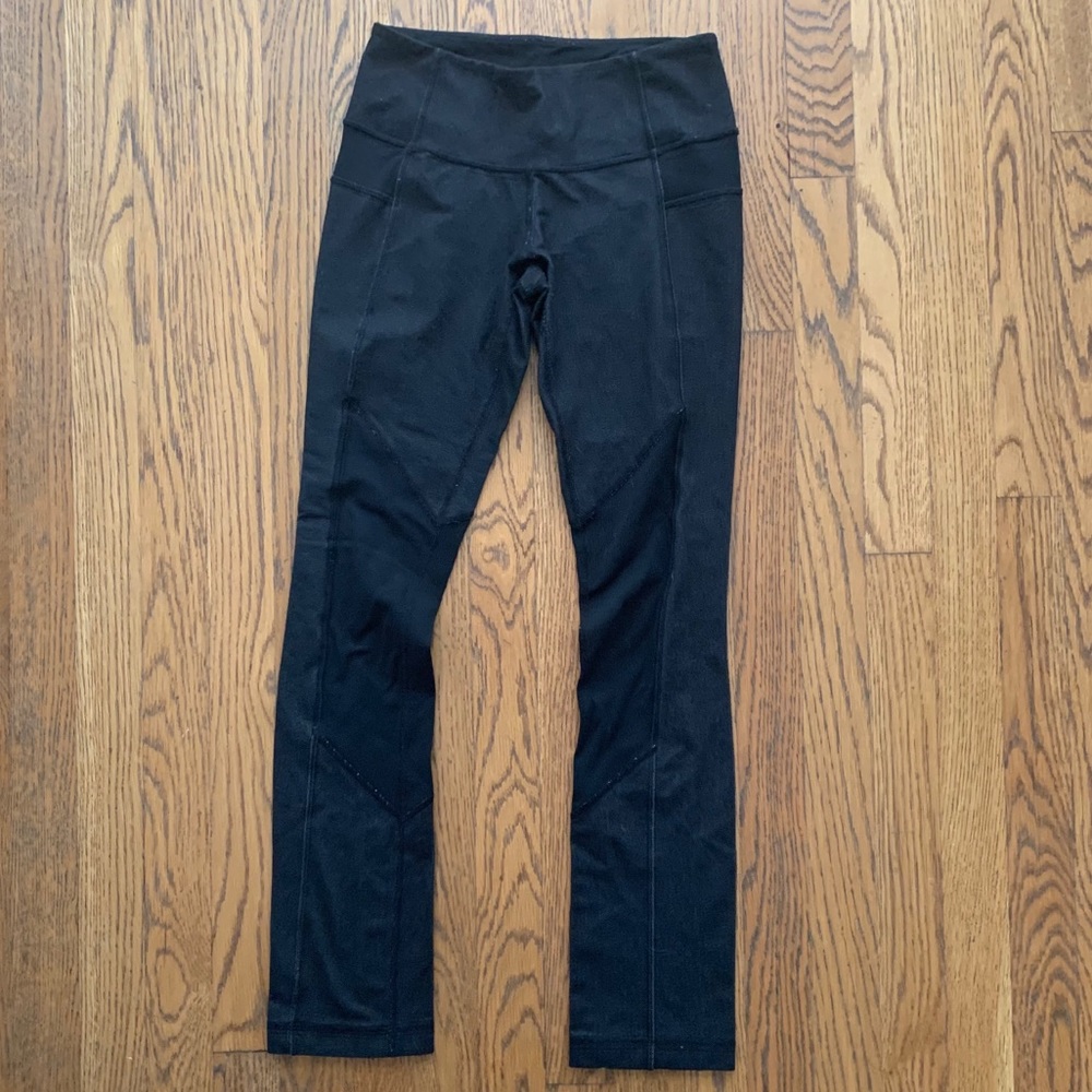 Women Lululemon Dark Grey Leggings - Size 4